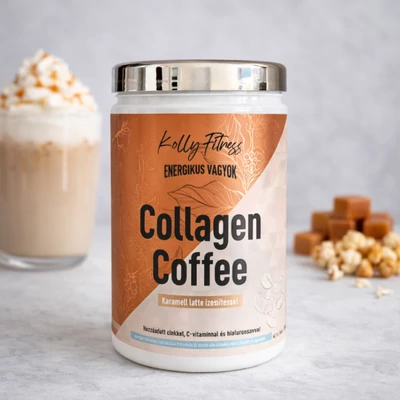 KOLLY FITNESS COLLAGEN COFFEE 450g - Karamell latte