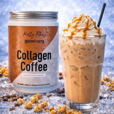 KOLLY FITNESS COLLAGEN COFFEE 450g - Karamell latte