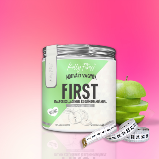 Kolly Fitness - First koffeinmentes zsírégető Zöld alma 450 g