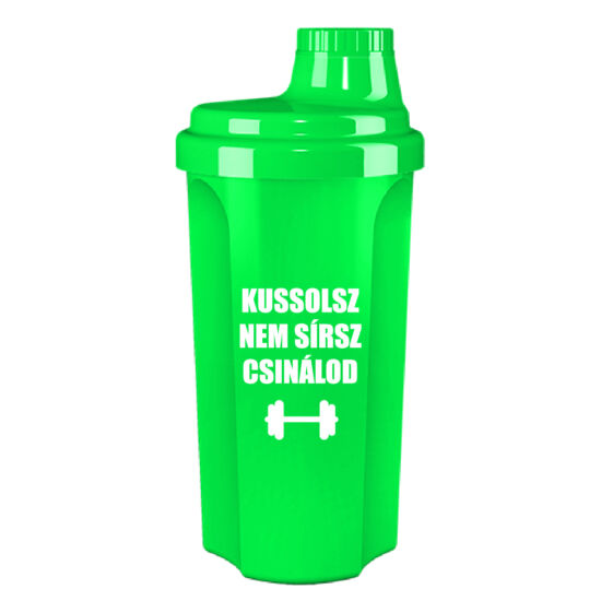 Kolly Fitness - Neon Shaker 500 ml, Kussolsz, Nem sírsz, Csinálod (zöld)